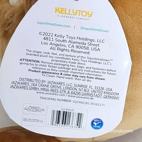 BENNY 👣 Brown Bigfoot w Blue Hat Original Squishmallow 2022 ☆ NWT ☆ PC - Picture 8 of 8